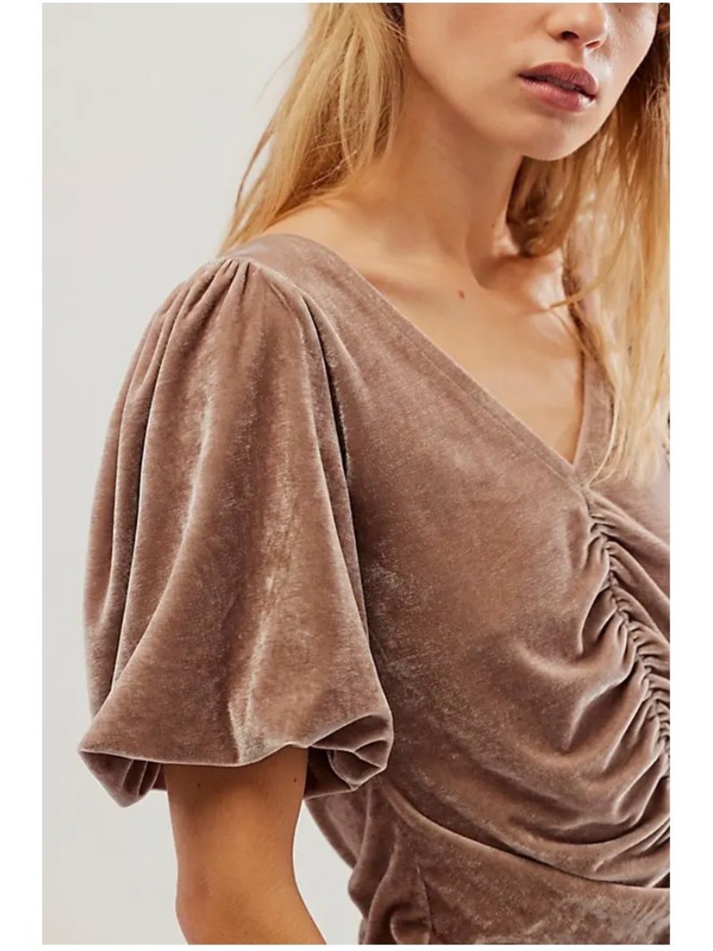 Free People Cupcake Velvet Top NWOT